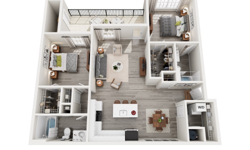 2 Bedroom 2 Bathroom - 1,215 Square Feet Cover Image